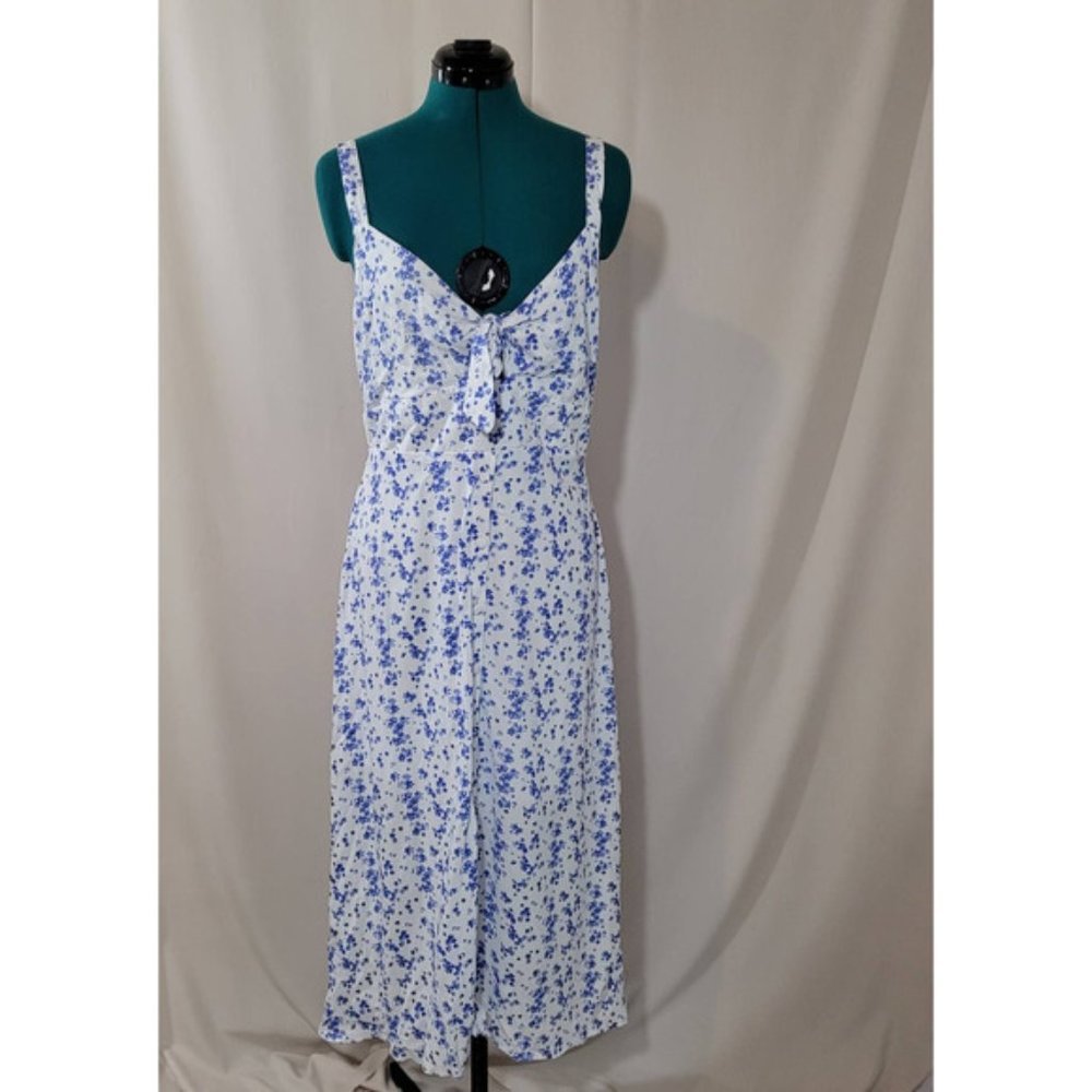 Forever 21 Blue Forget-Me-Not Flower Dress - Size Extra Large